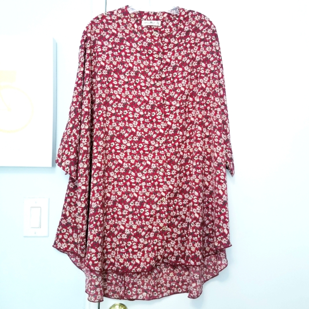 Natural Life Women's Floral Print  Tunic One Size